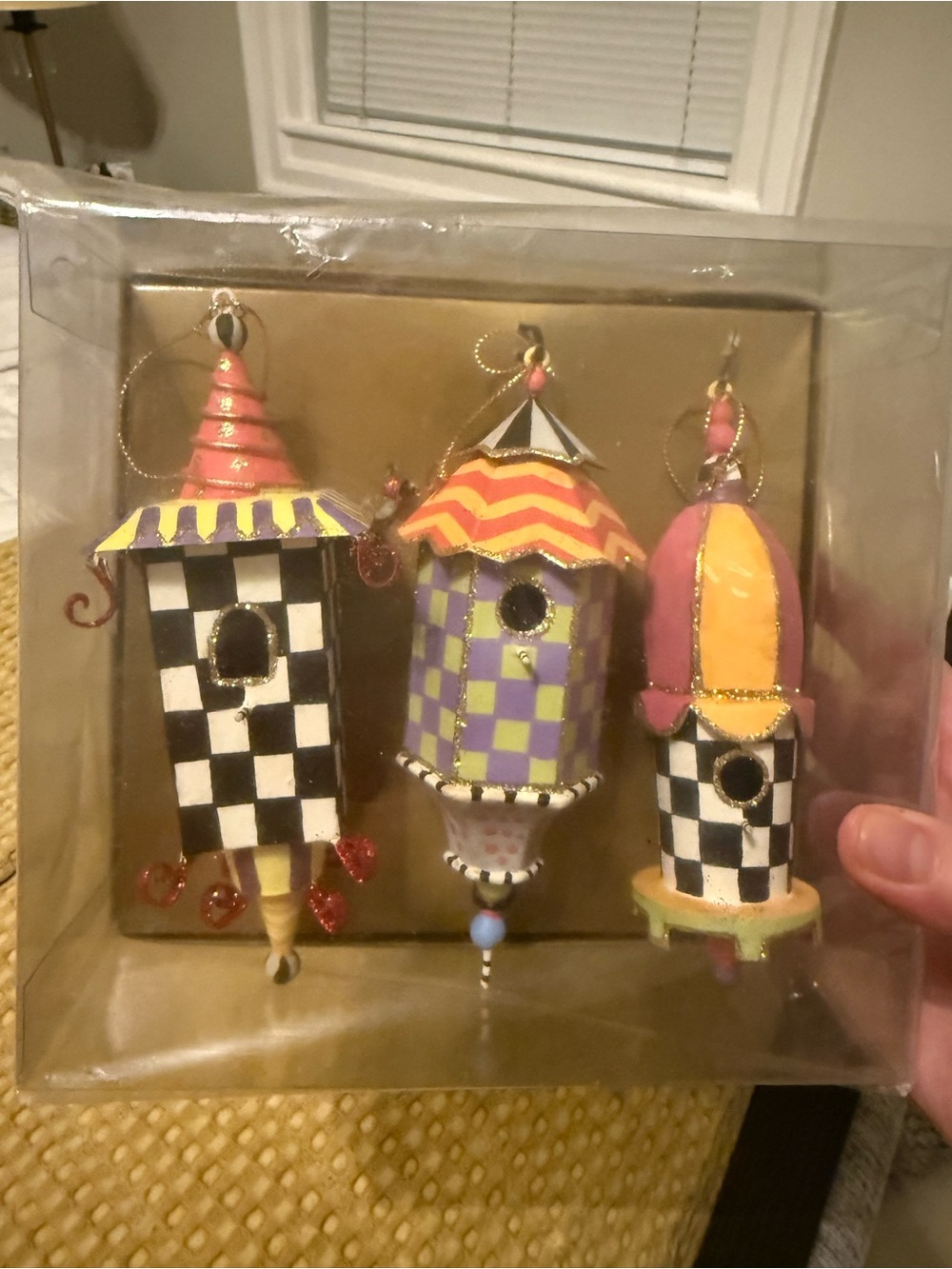 Mackenzie Childs Birdhouse Holiday Ornaments - Multi-Color